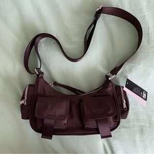 H&M Brown Sateen Purse Crossbody NWT